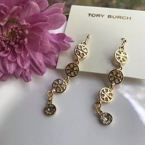 Tory Burch Gold French Wire Dangle Earrings